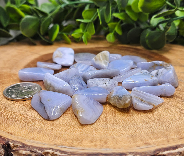 Blue Lace Agate Tumbled Healing Stone