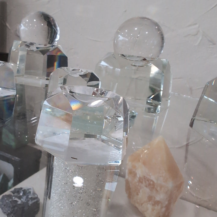 Clear Glass Sphere Stand