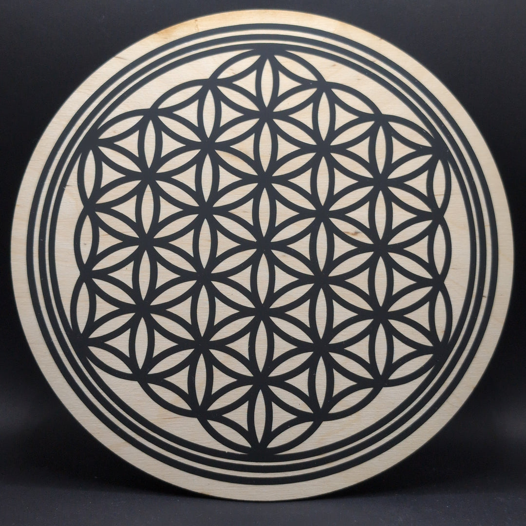 Flower Of Life 8" Crystal Grid