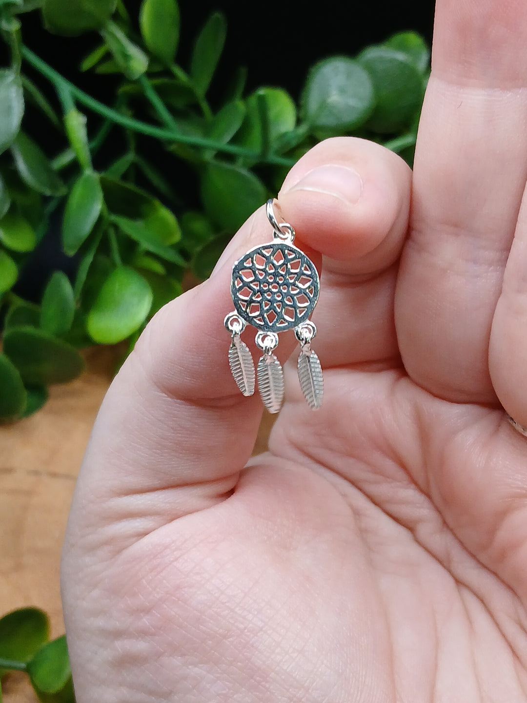 Dream Catcher Sterling Silver Pendant