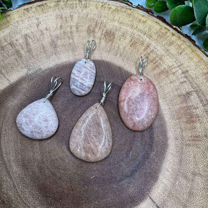Peach Moonstone Pendant