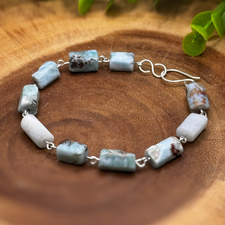 Larimar Sterling Silver Bracelet