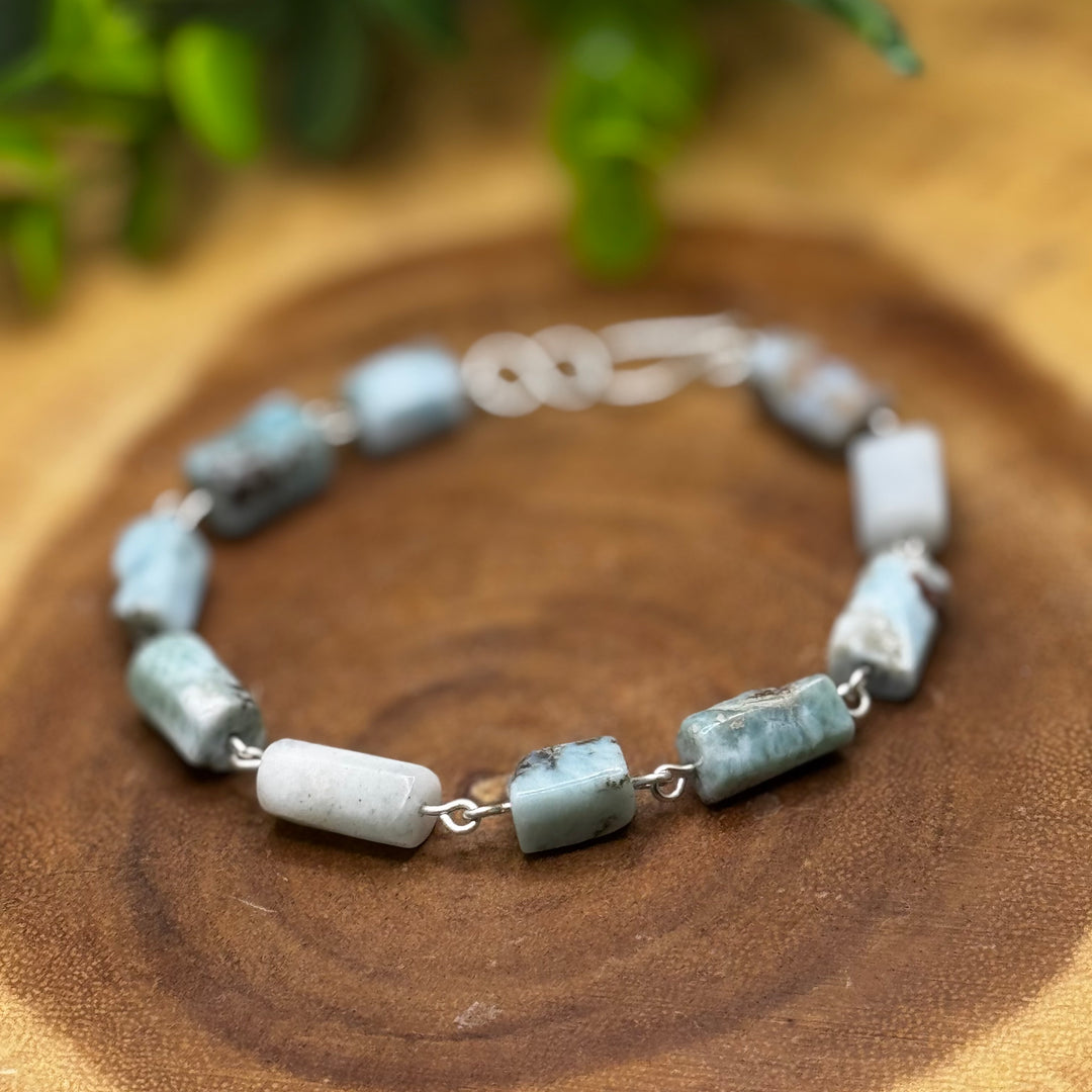 Larimar Sterling Silver Bracelet