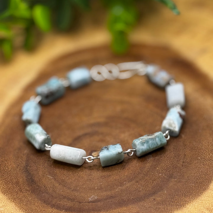 Larimar Sterling Silver Bracelet