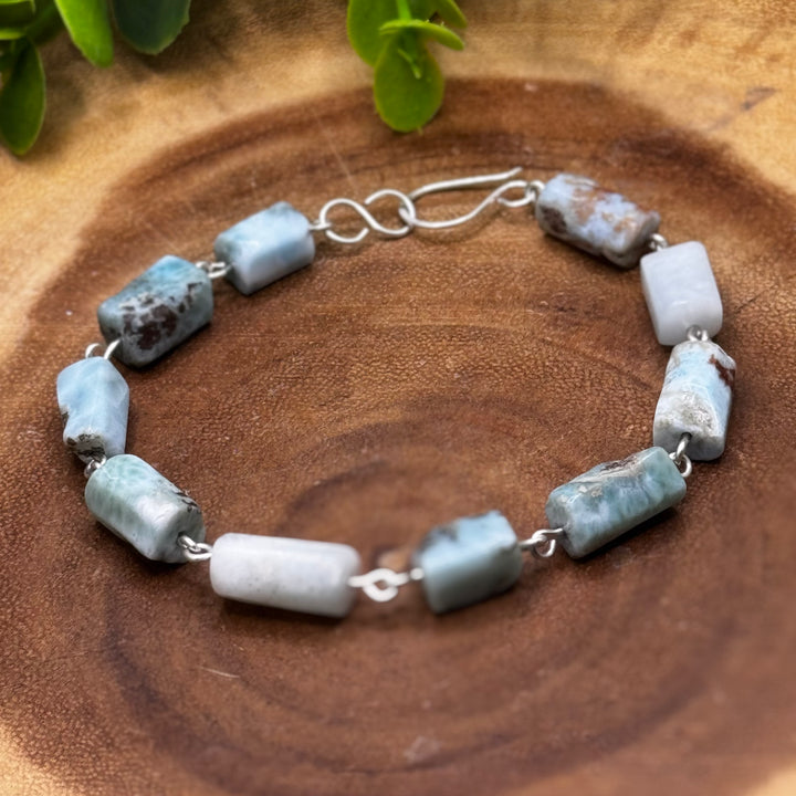 Larimar Sterling Silver Bracelet