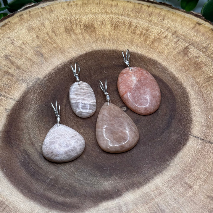 Peach Moonstone Pendant