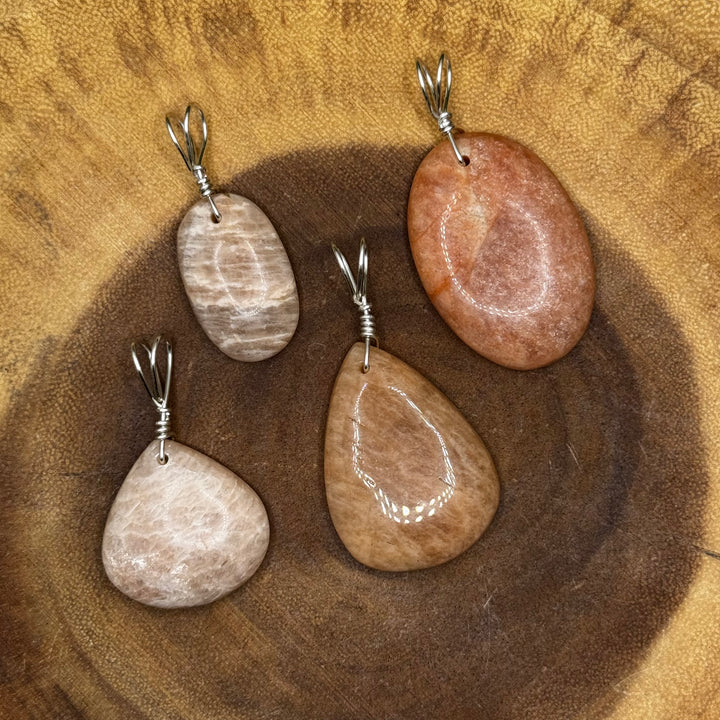 Peach Moonstone Pendant