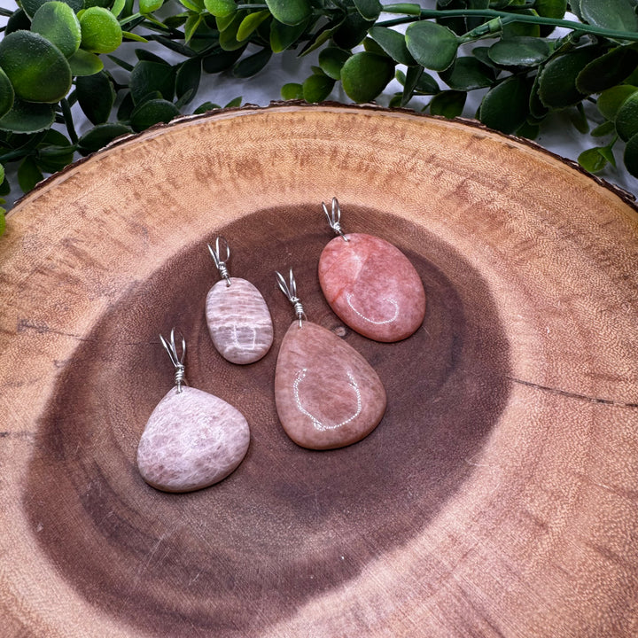 Peach Moonstone Pendant