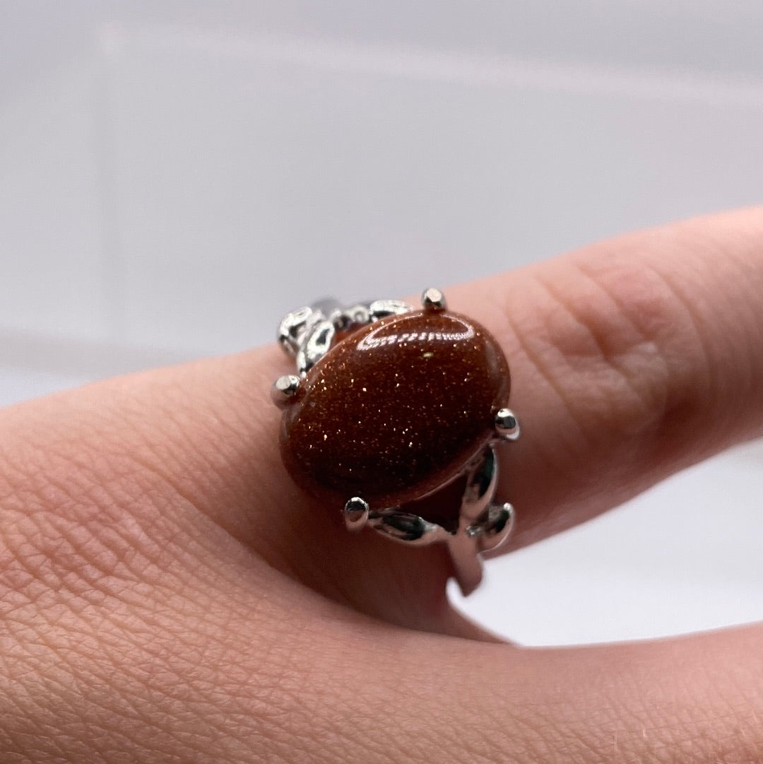 Goldstone Gemstone Rings