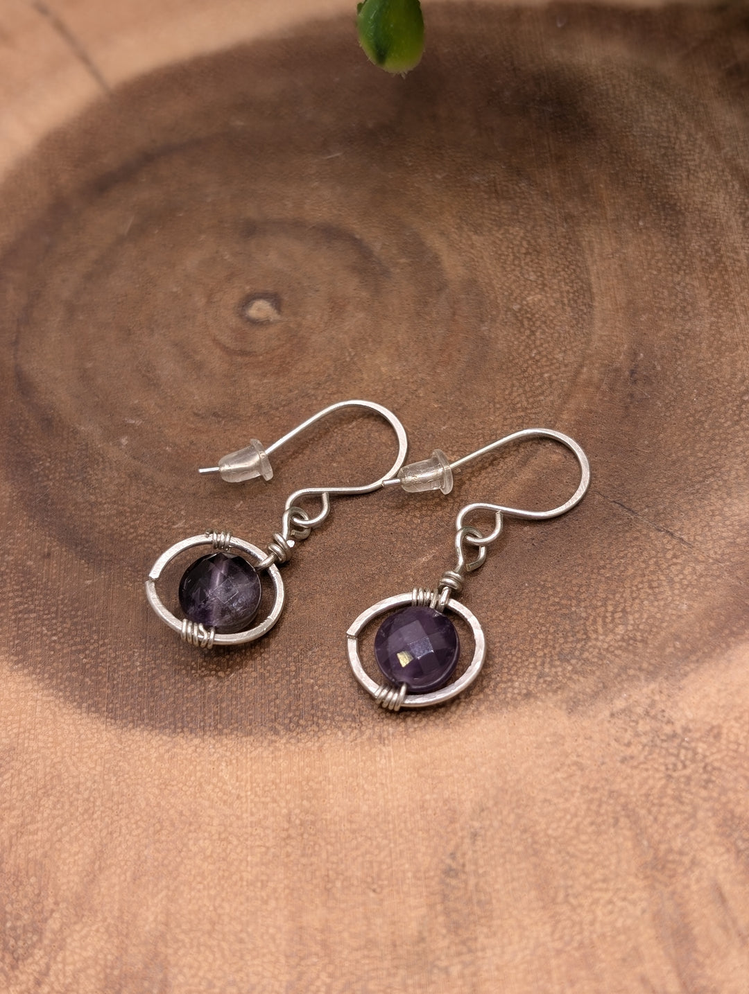 Amethyst Sterling Silver Handcrafted Earrings