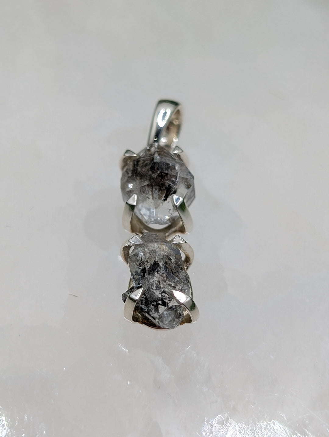Petroleum Herkimer Diamond Sterling Silver Pendant #2