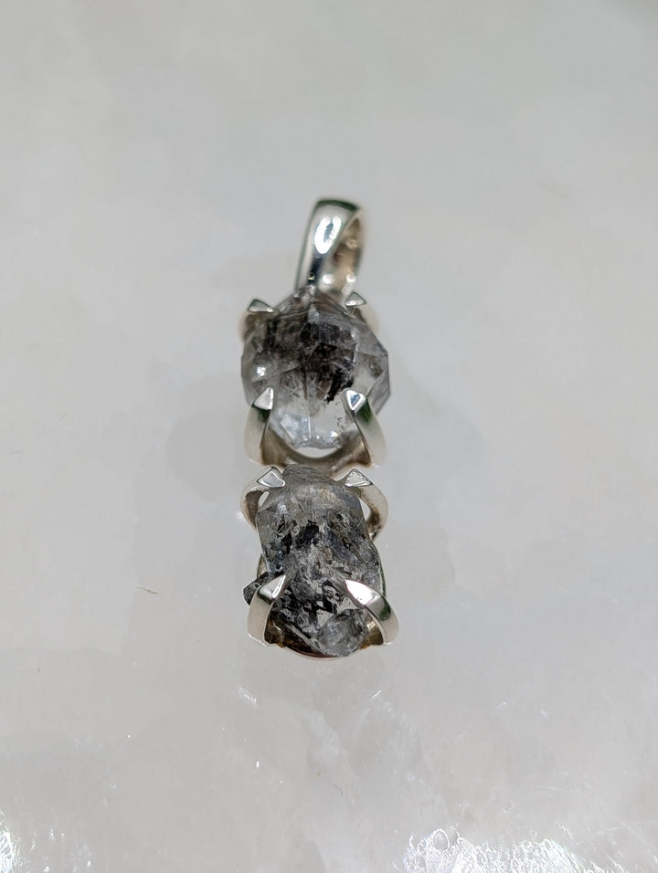 Petroleum Herkimer Diamond Sterling Silver Pendant #2