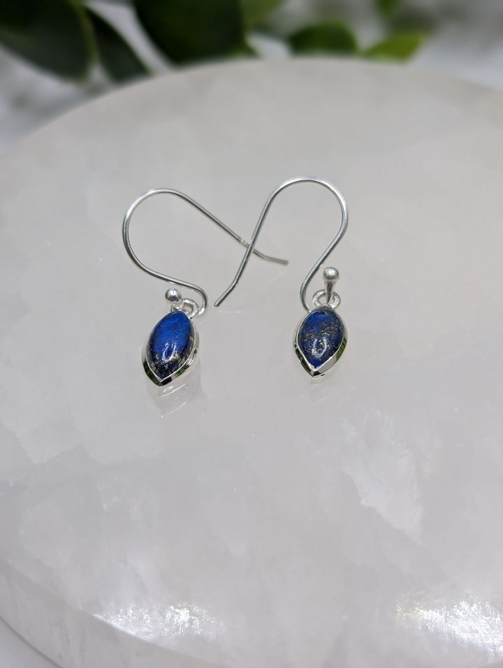 Lapis Lazuli Sterling Silver Dangle Earrings