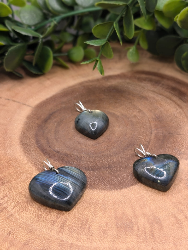 Labradorite Heart Pendant