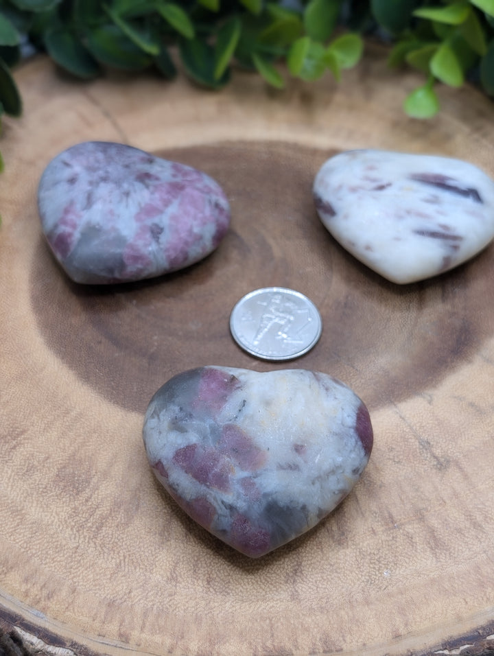 Pink Tourmaline Quartz Heart