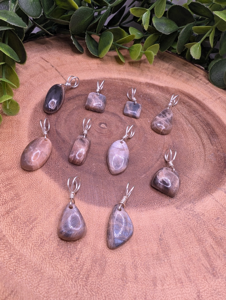 Black Moonstone Pendant