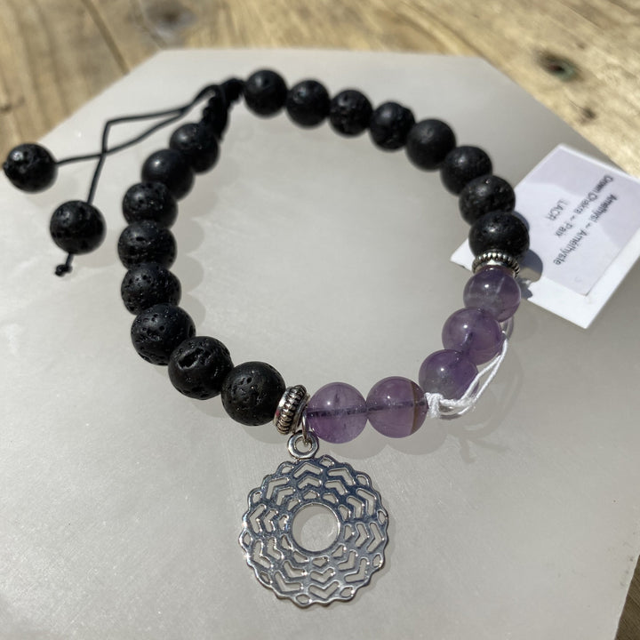 Lava Chakra Bracelet w/ Charm