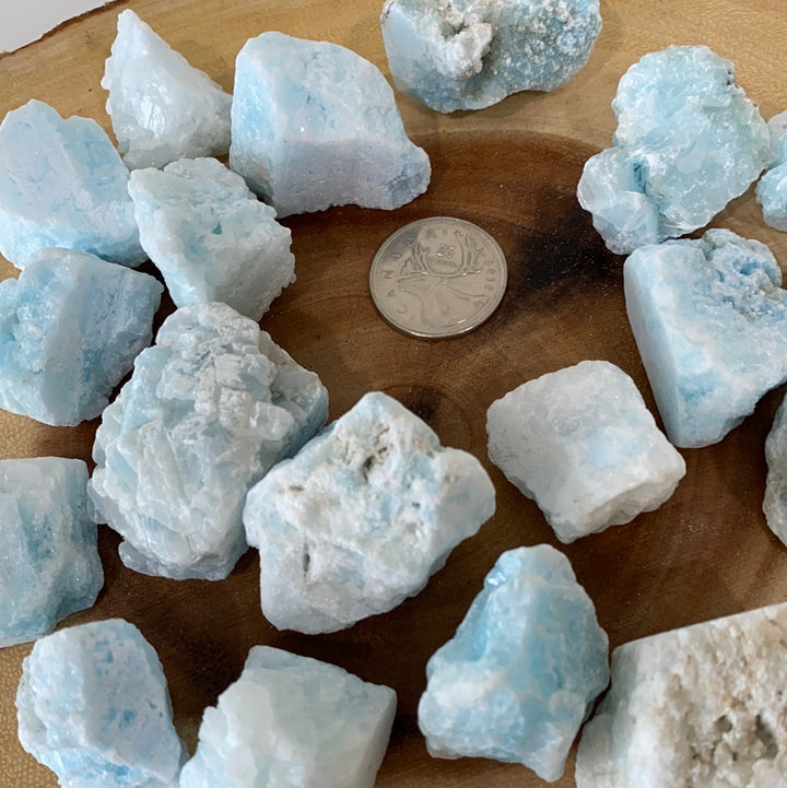 Blue Aragonite Rough Cut