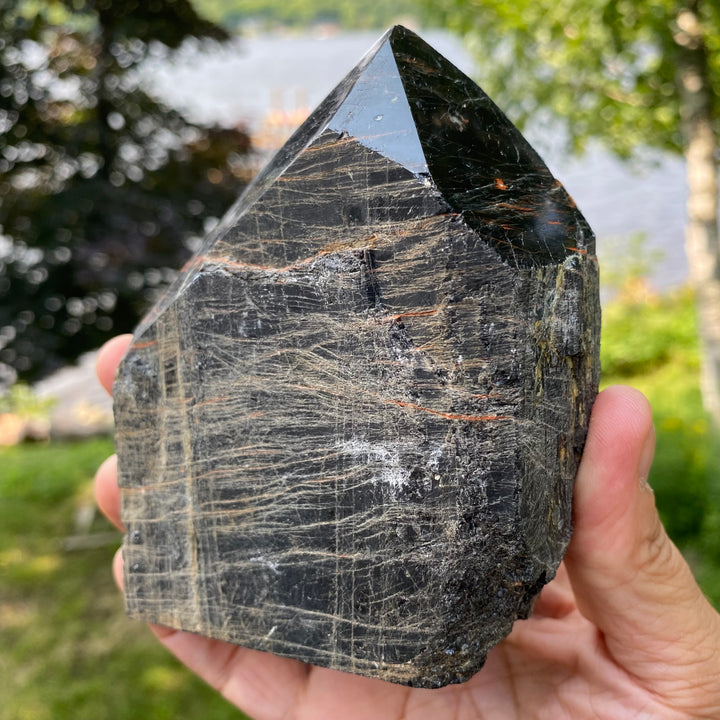 Black Tourmaline Top Polished Point (Item 12)