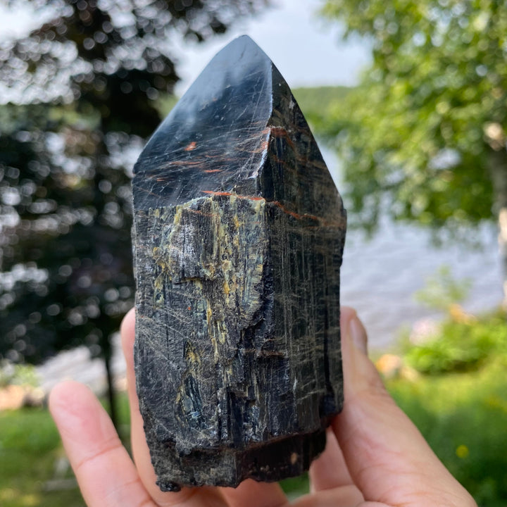 Black Tourmaline Top Polished Point (Item 12)