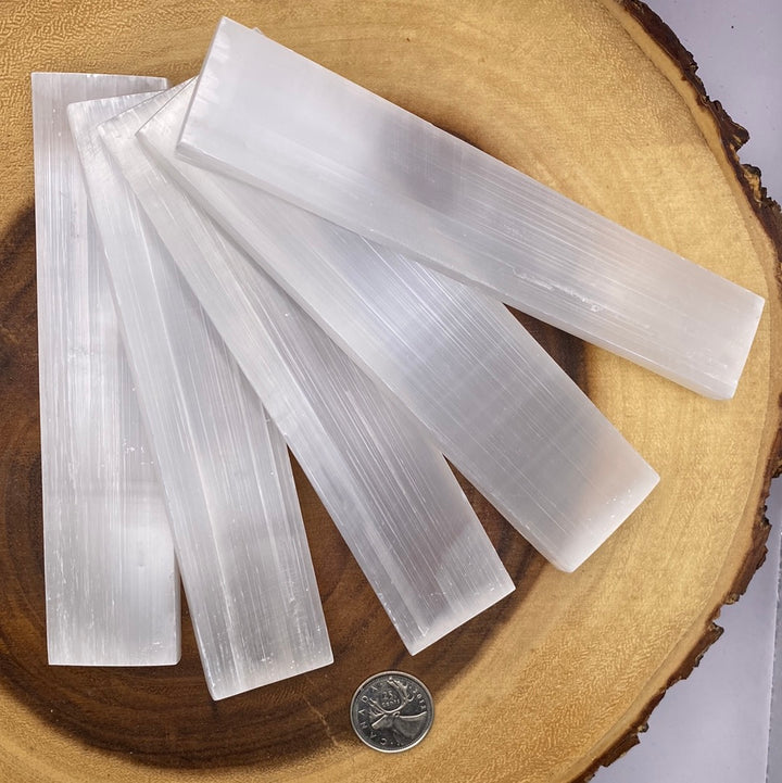 Satin-Spar (Selenite) Ruler 5”-6”