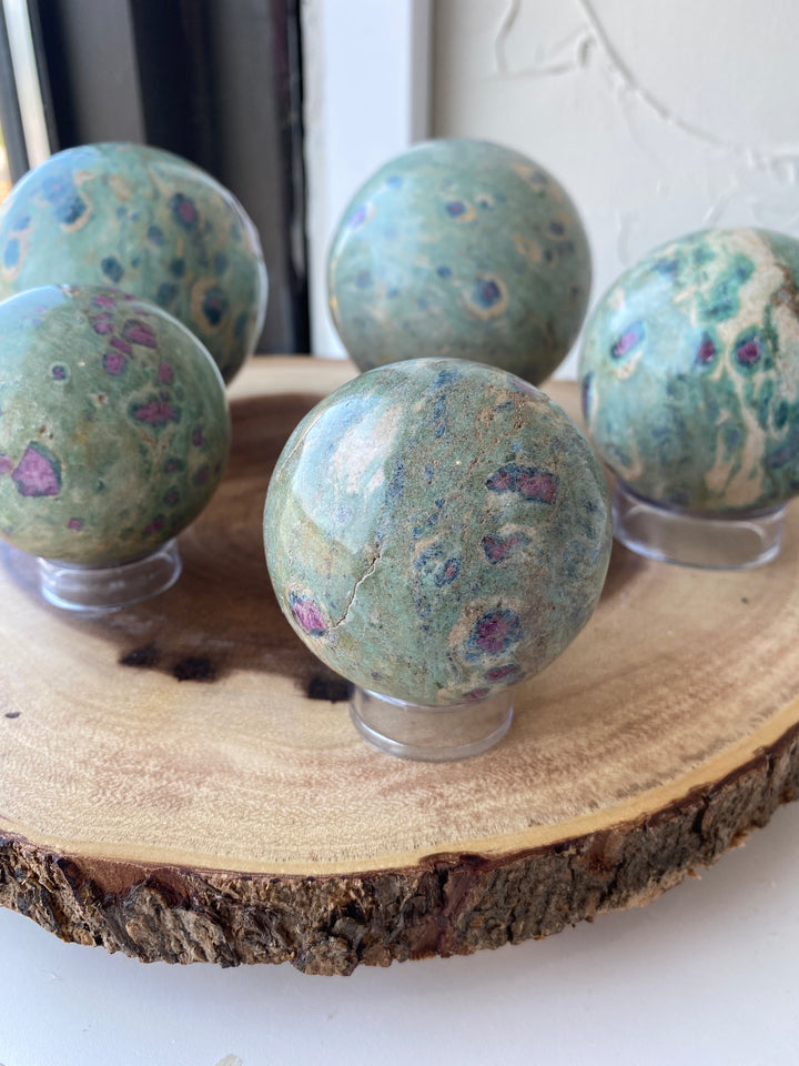 Ruby Fuchsite Sphere