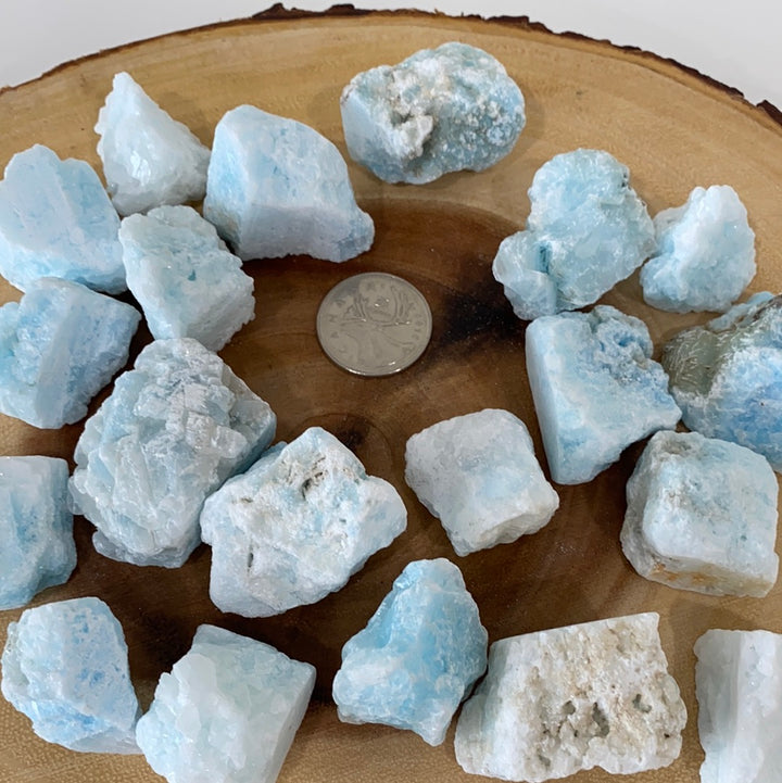 Blue Aragonite Rough Cut