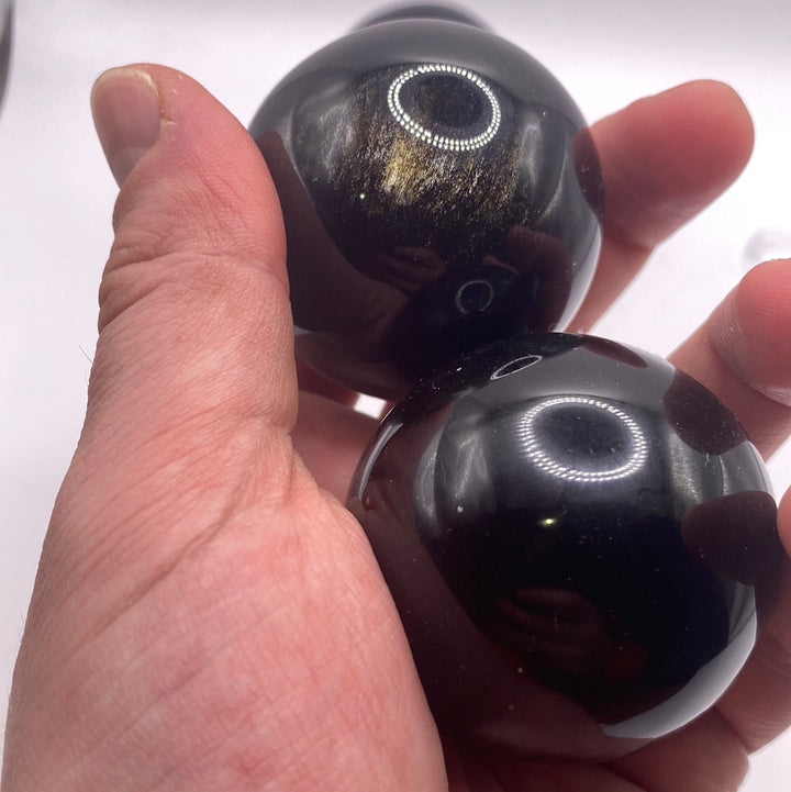 Gold Sheen Obsidian Sphere