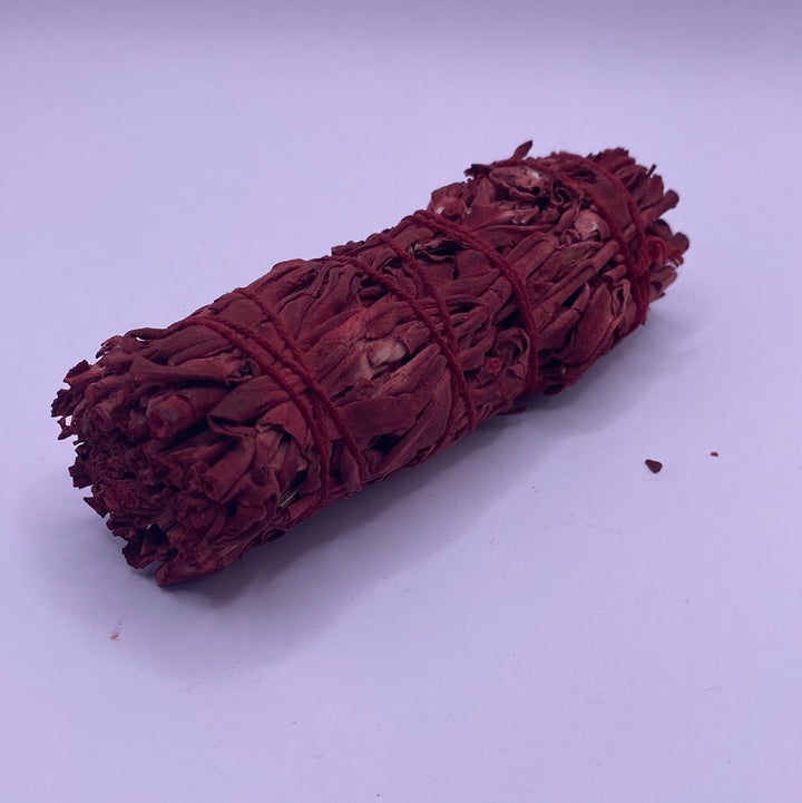 White Sage + Dragon Blood Red Smudge Stick