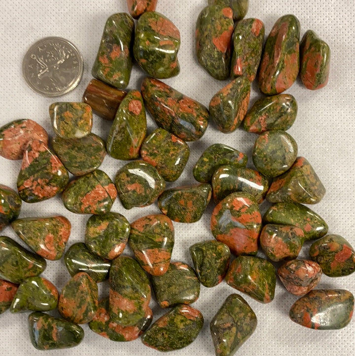 Unakite Stones Tumbled