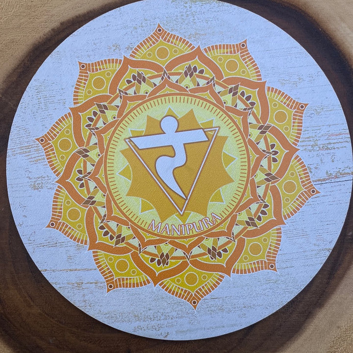 Solar Plexus Chakra Crystal Grid 6”