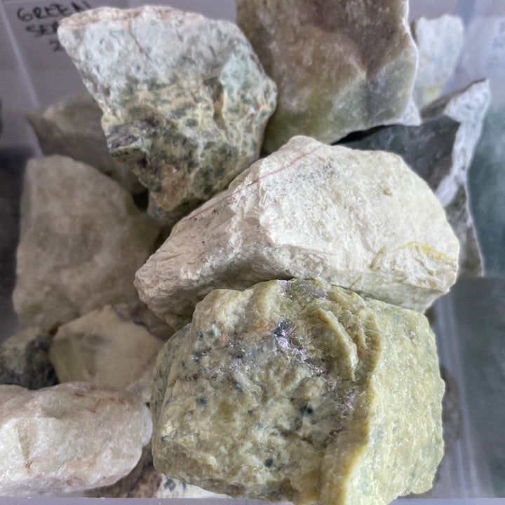 Green Serpentine Rough Cut