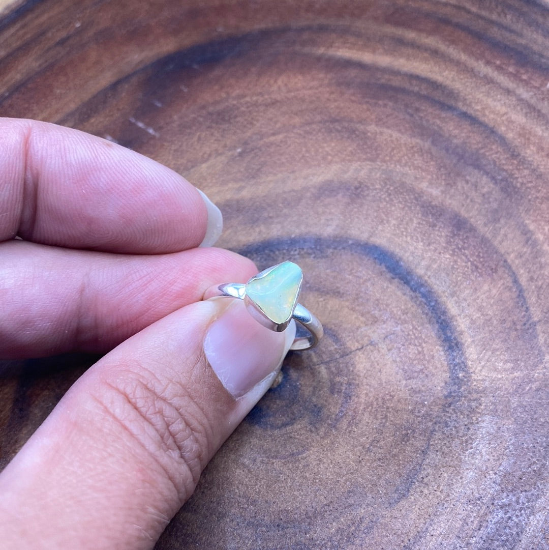 Opal Sterling Silver Ring