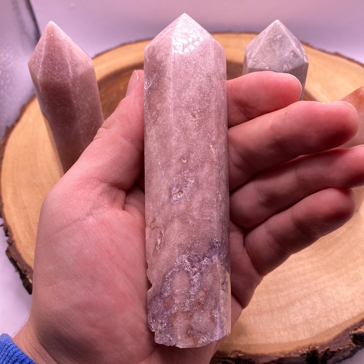 Pink Amethyst Points