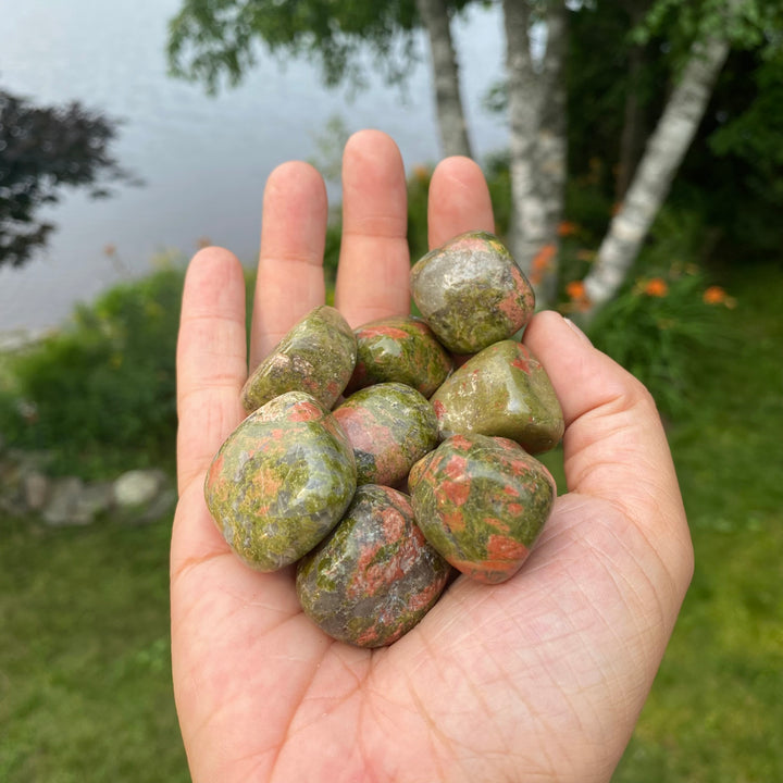 Unakite Stones Tumbled
