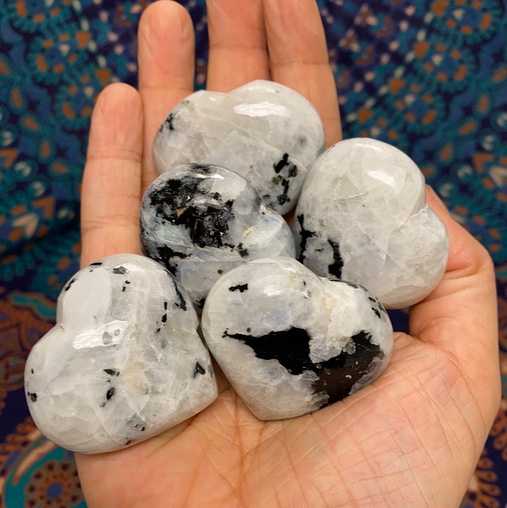 Rainbow Moonstone Heart (S)