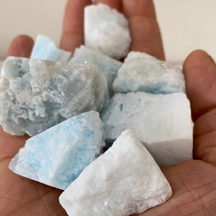 Blue Aragonite Rough Cut
