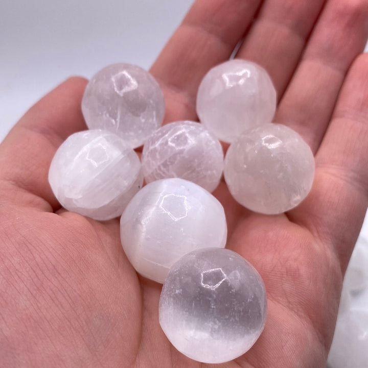 Satin-Spar (Selenite) Mini Sphere