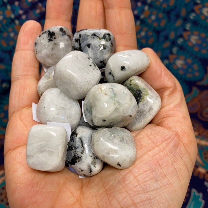 Rainbow Moonstone Tumbled Stone