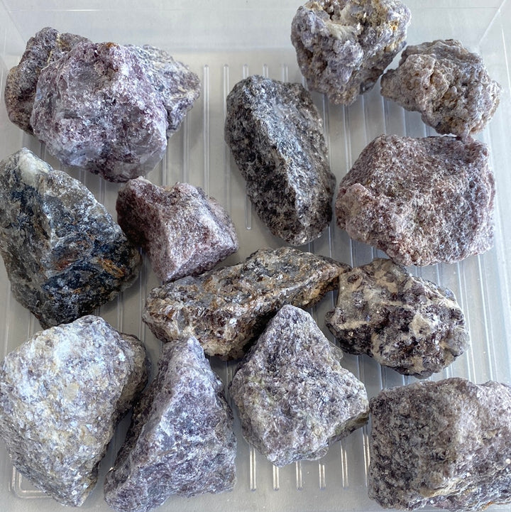 Lepidolite Rough Cut