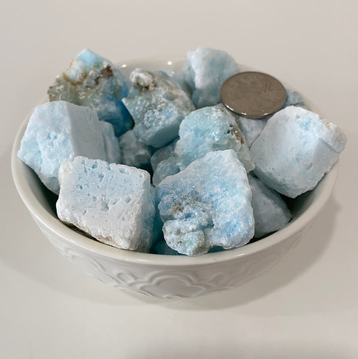 Blue Aragonite Rough Cut