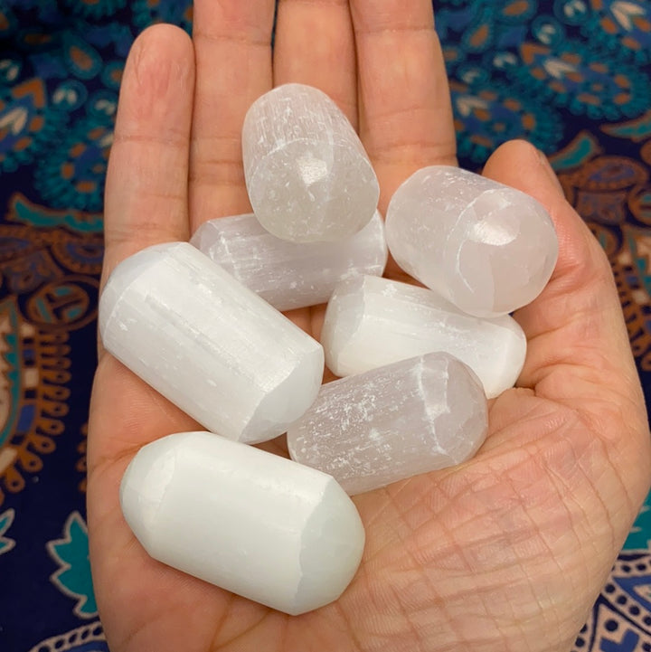Satin Spar (Selenite) Tumbled  (L)