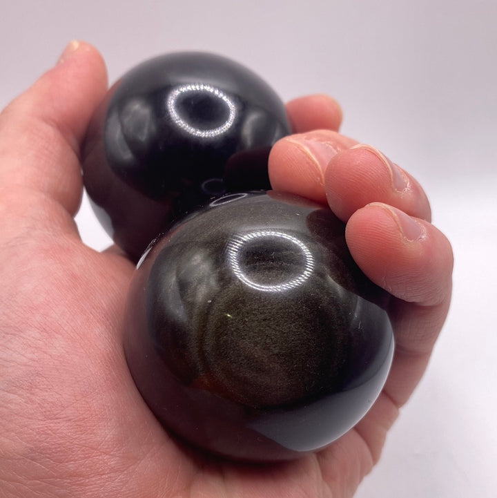 Gold Sheen Obsidian Sphere