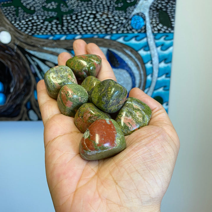 Unakite Stones Tumbled