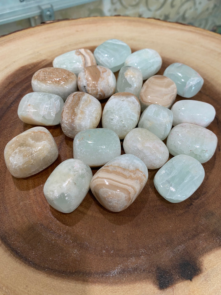 Caribbean Calcite Tumbled