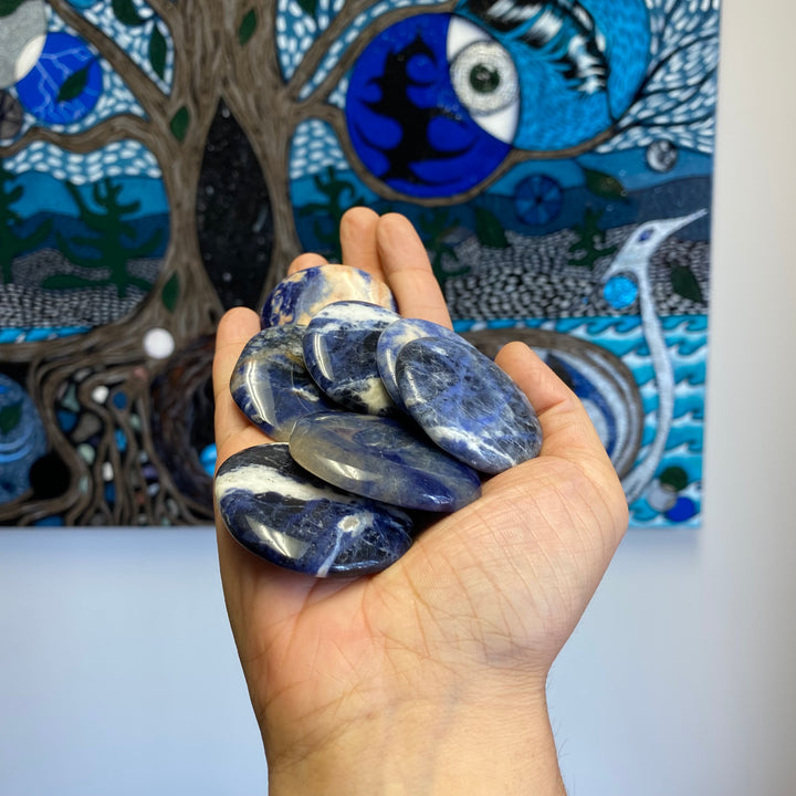 Sodalite Palm Stone