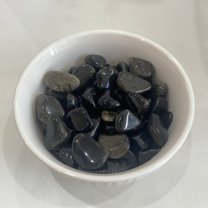 Gold Sheen Obsidian Tumbled