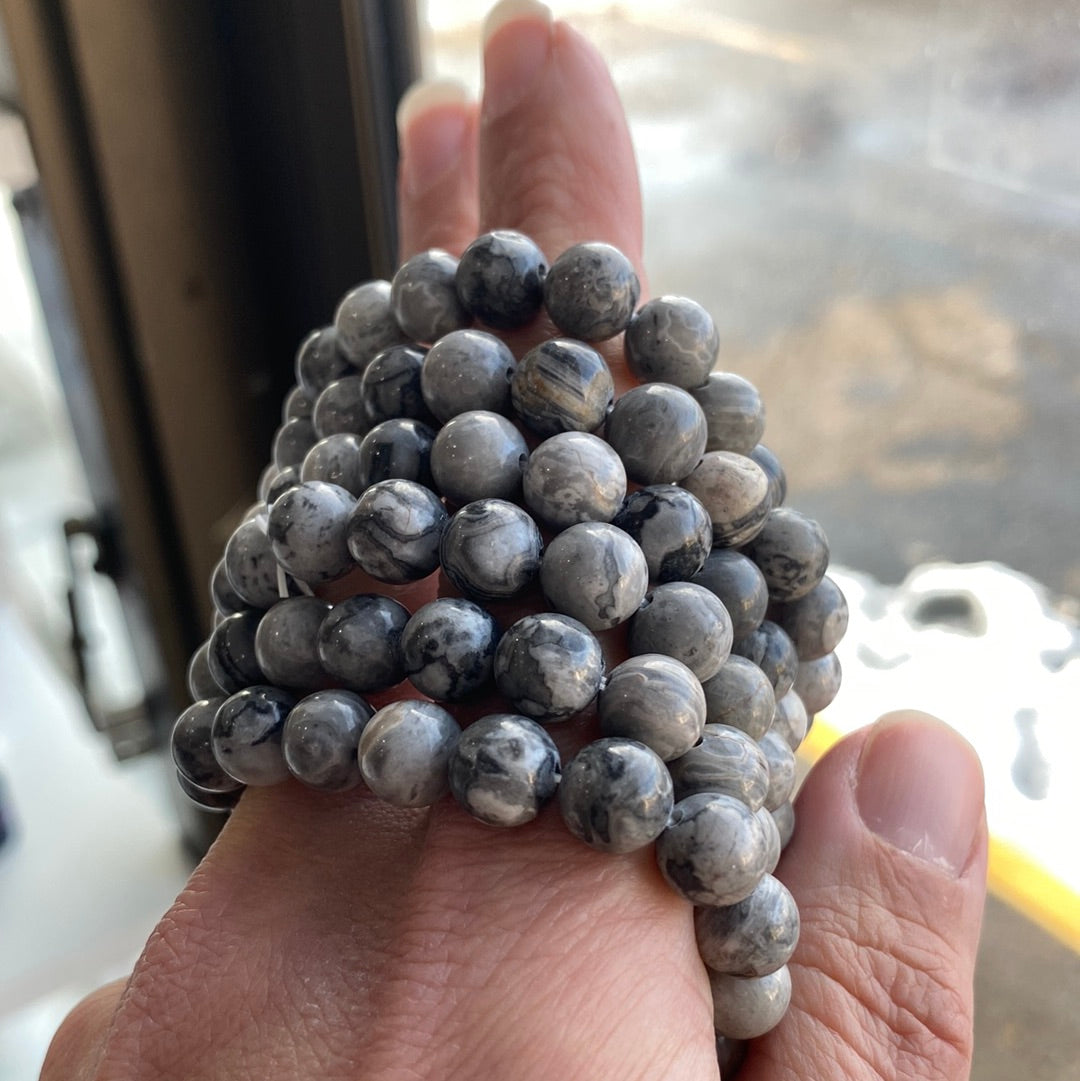 Picasso Jasper 8mm Bracelet