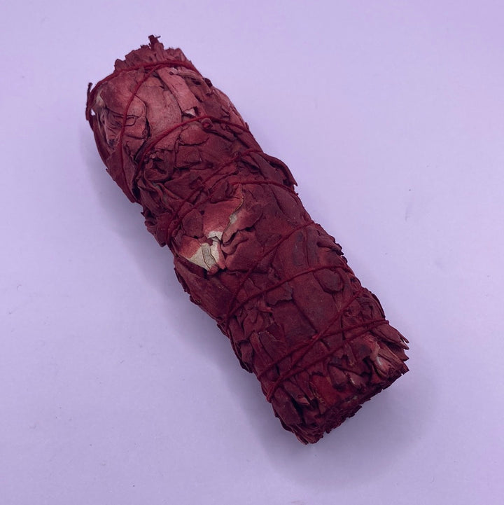White Sage + Dragon Blood Red Smudge Stick