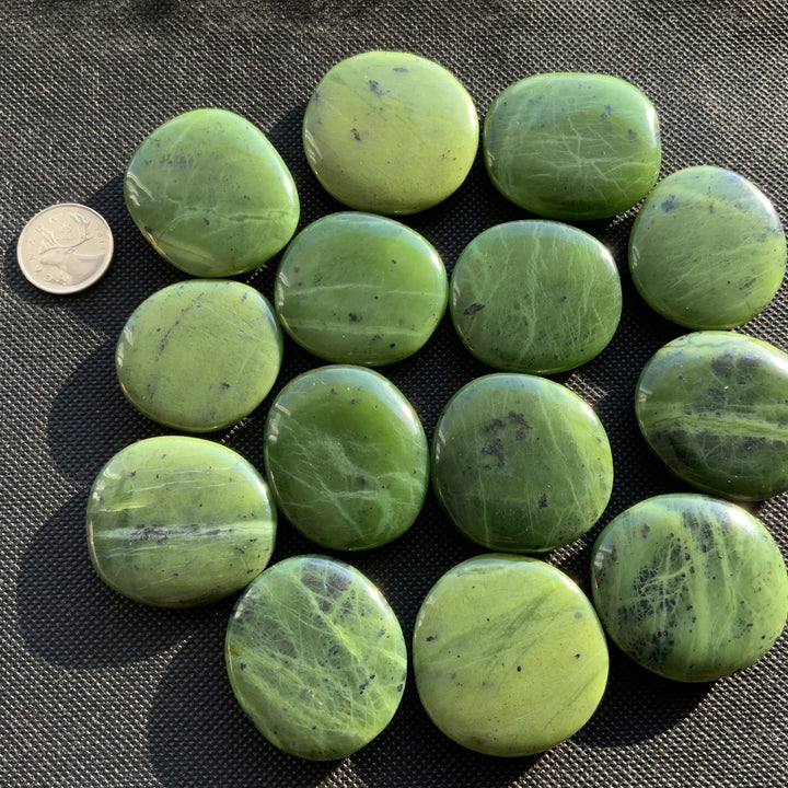 Nephrite Jade Polished Palm Stone